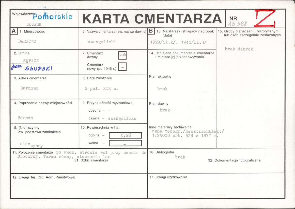 Karta cmentarza, skan nr 1