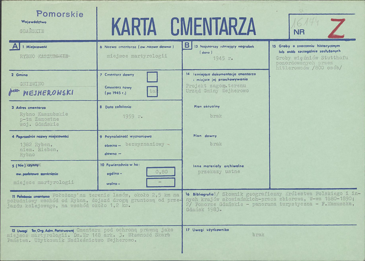 Karta cmentarza, skan nr 1