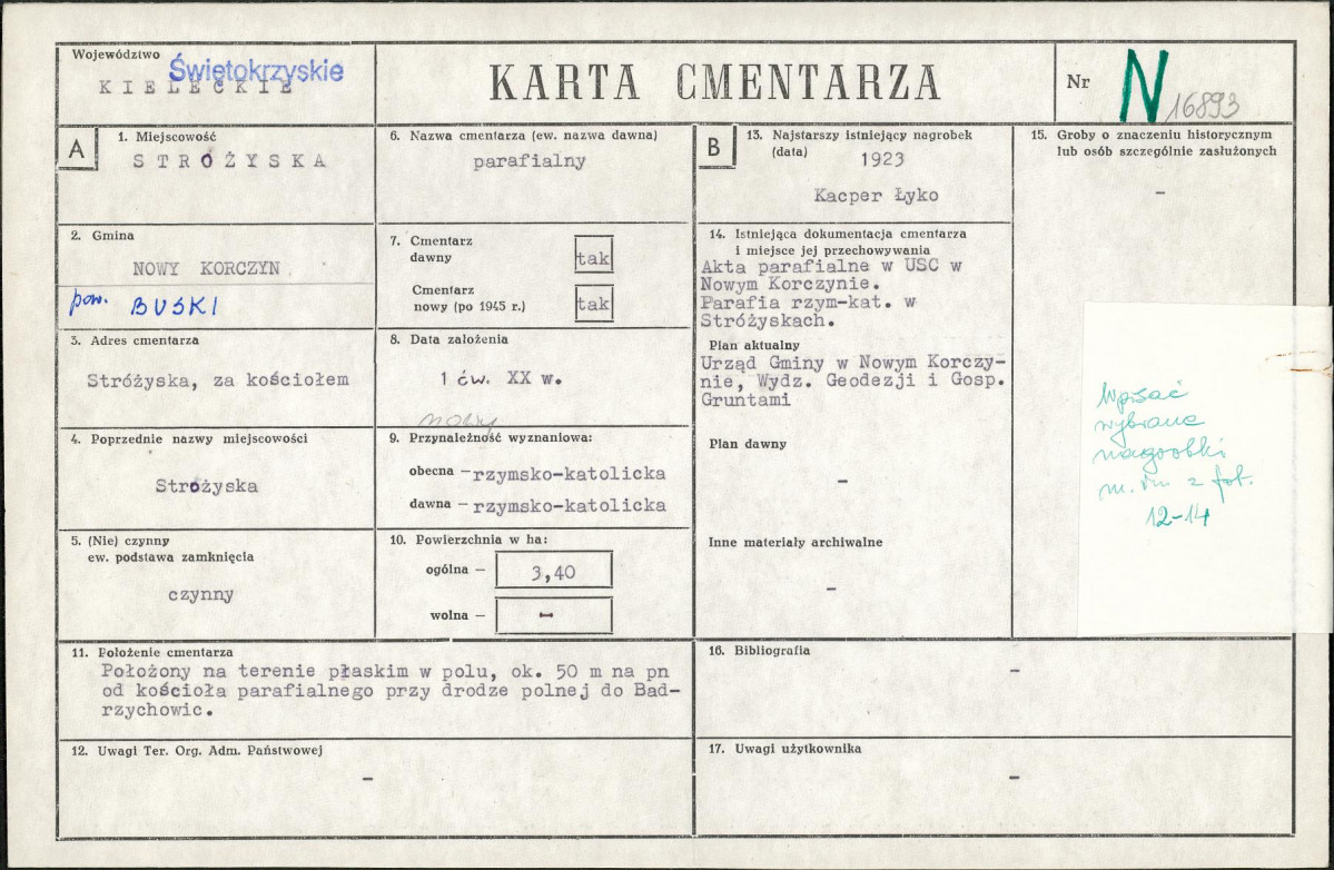 Karta cmentarza, skan nr 1