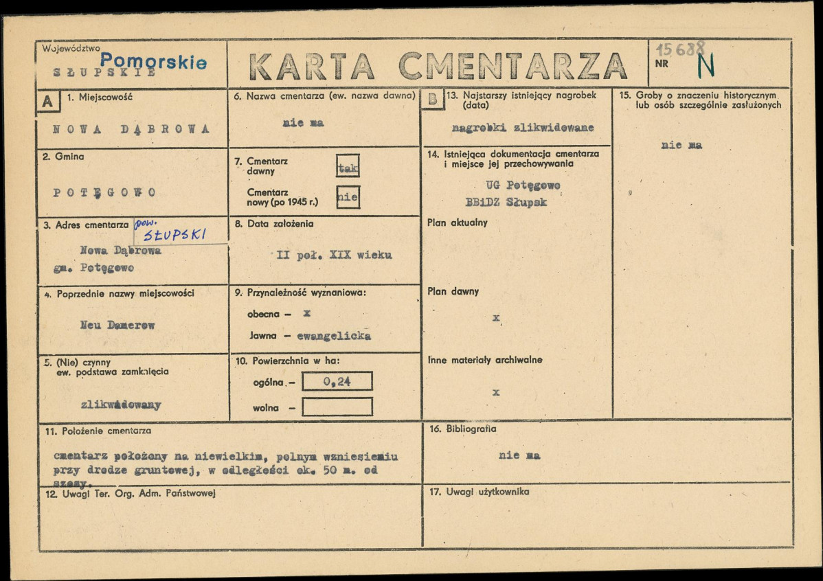 Karta cmentarza, skan nr 1