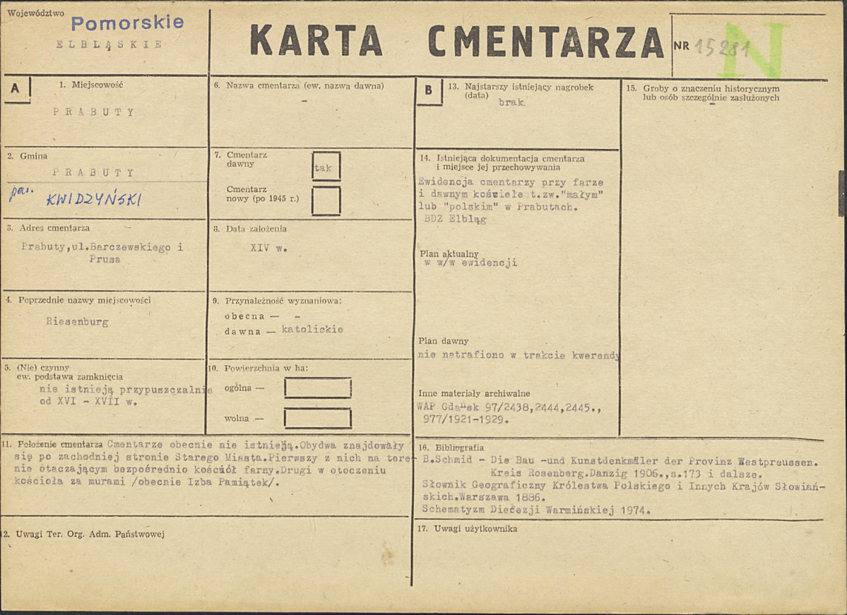 Karta cmentarza, skan nr 1