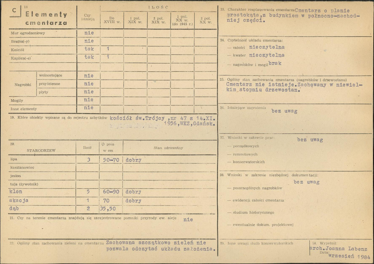 Karta cmentarza, skan nr 2