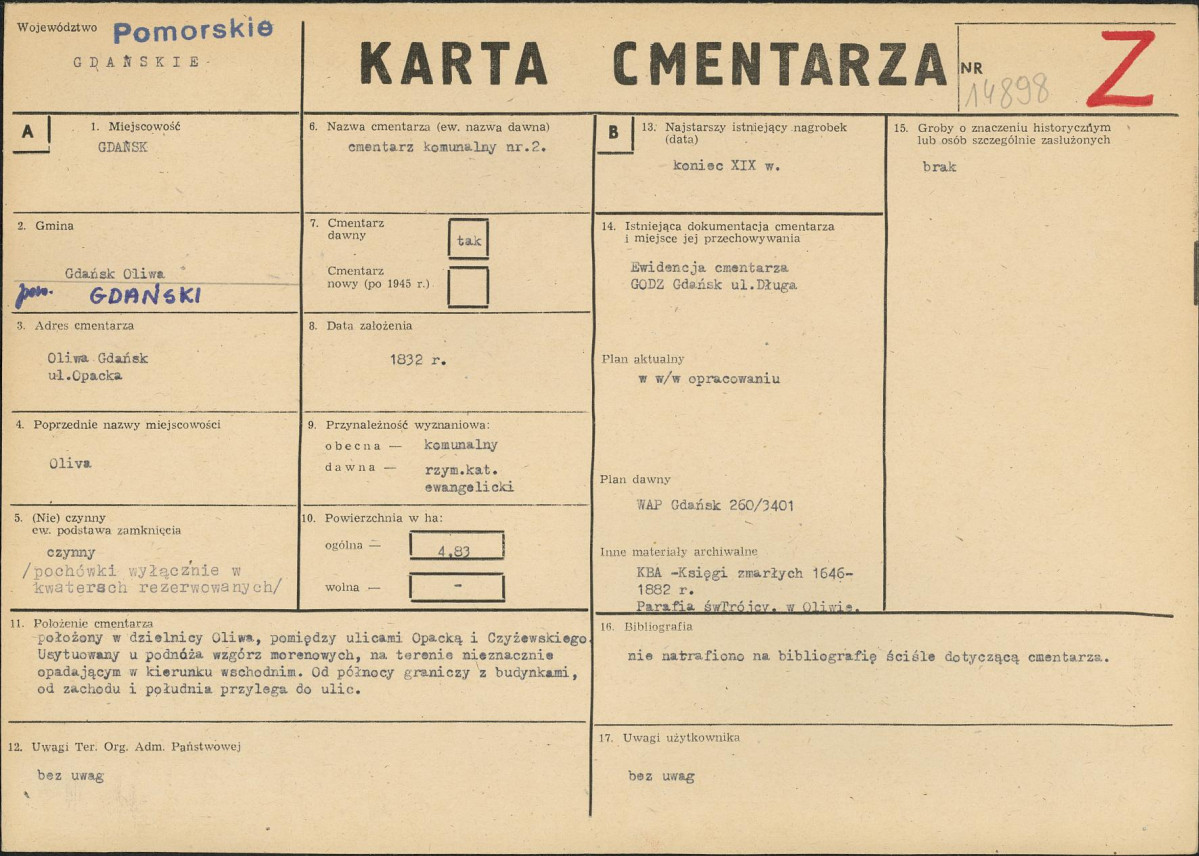 Karta cmentarza, skan nr 1