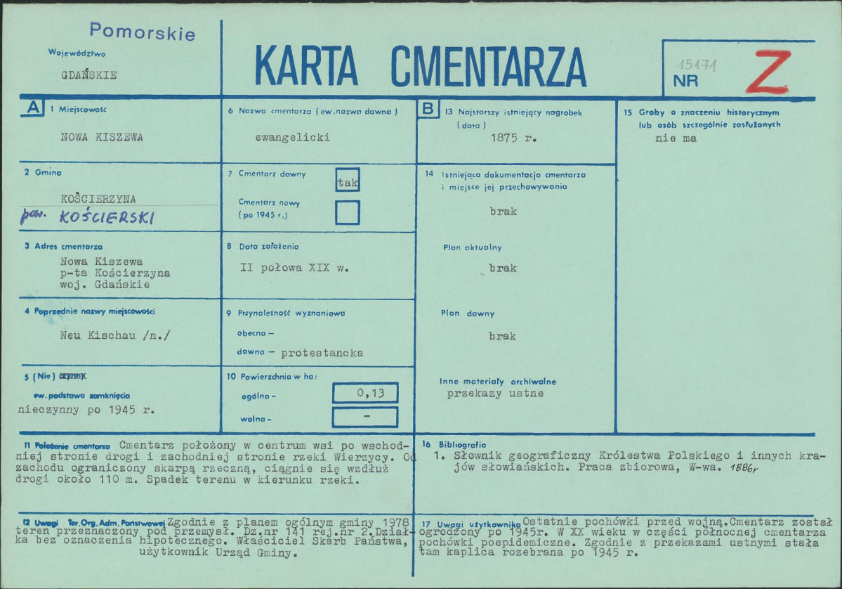 Karta cmentarza, skan nr 1