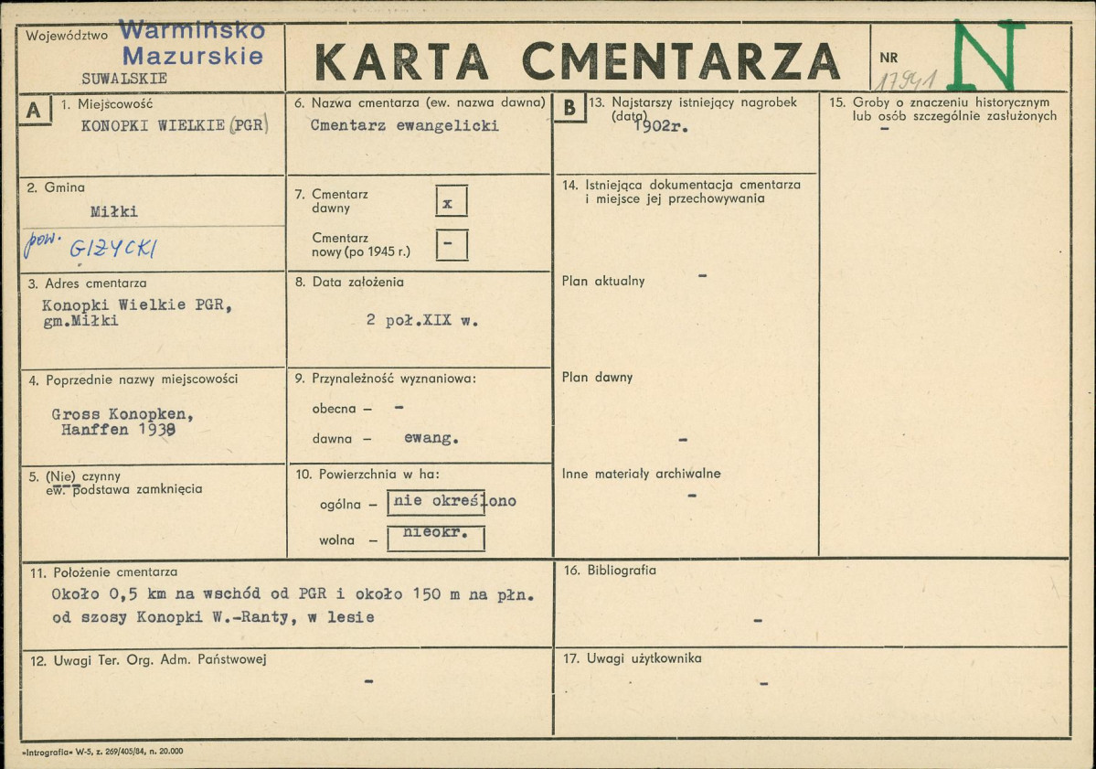 Karta cmentarza, skan nr 1