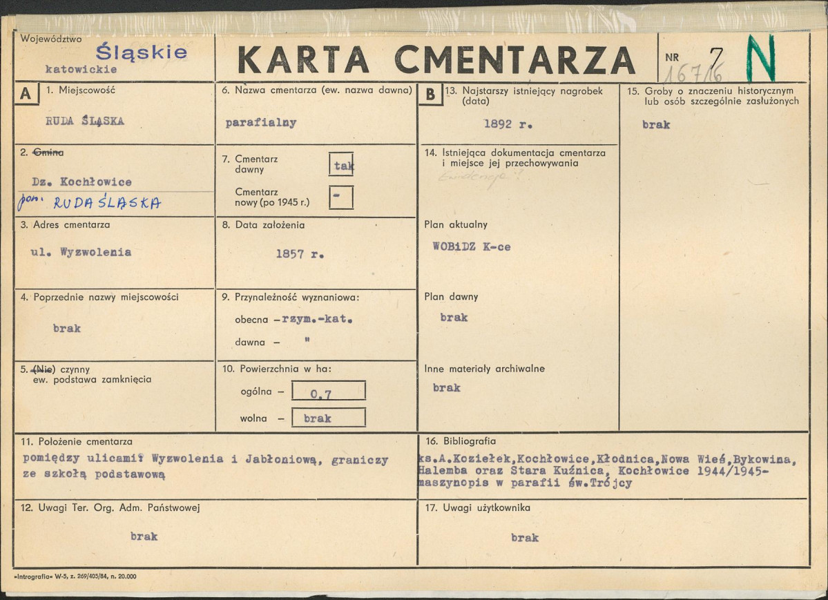 Karta cmentarza, skan nr 1