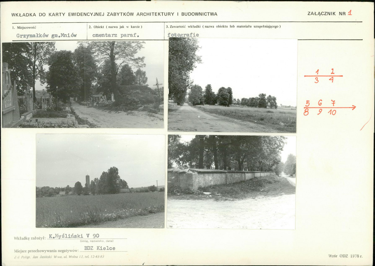 Karta cmentarza, skan nr 6