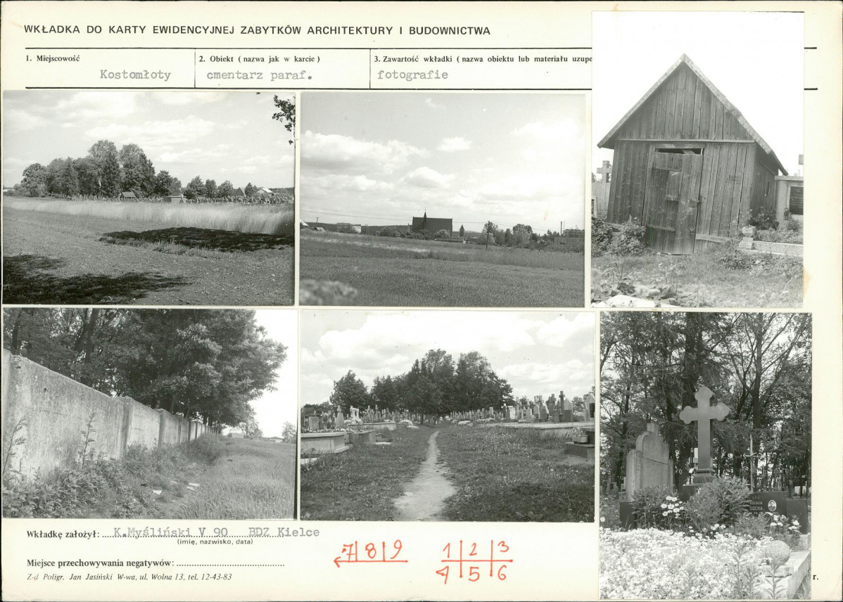 Karta cmentarza, skan nr 5
