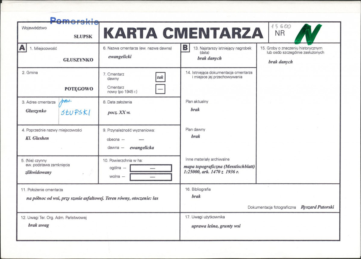 Karta cmentarza, skan nr 1