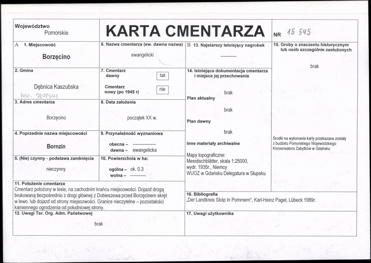 Karta cmentarza, skan nr 1