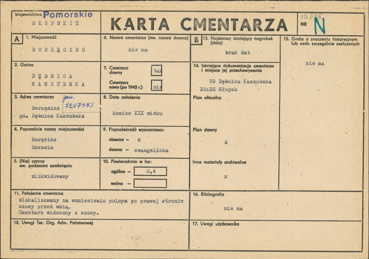 Karta cmentarza, skan nr 1