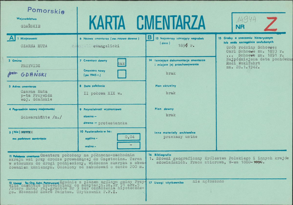 Karta cmentarza, skan nr 1