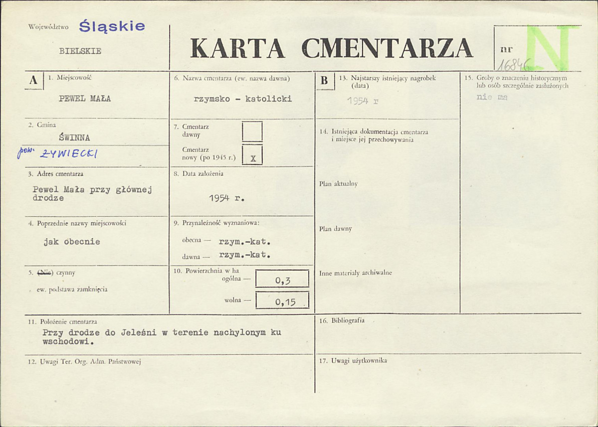 Karta cmentarza, skan nr 1