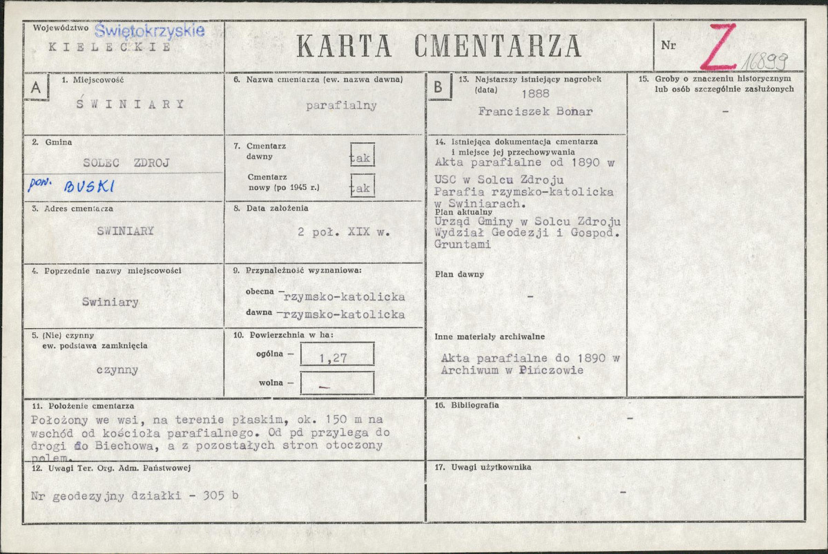 Karta cmentarza, skan nr 1