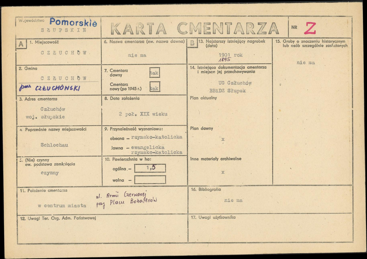 Karta cmentarza, skan nr 1