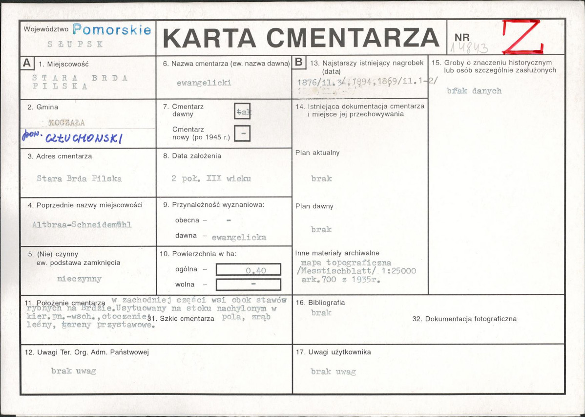 Karta cmentarza, skan nr 1