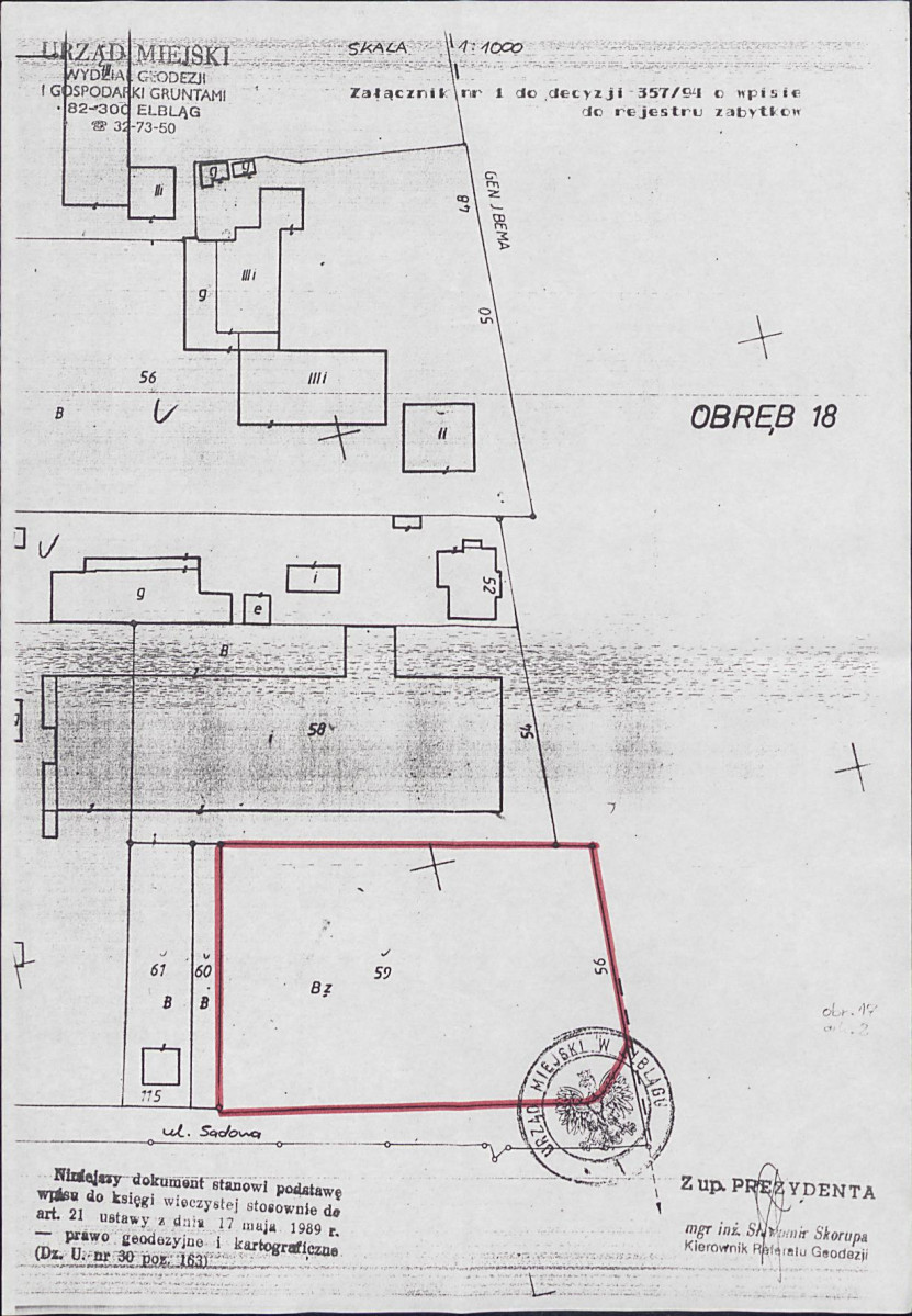 Karta cmentarza, skan nr 9