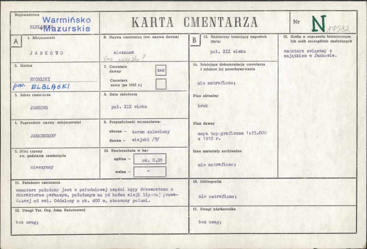 Karta cmentarza, skan nr 1