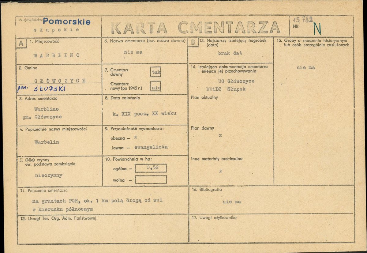 Karta cmentarza, skan nr 1