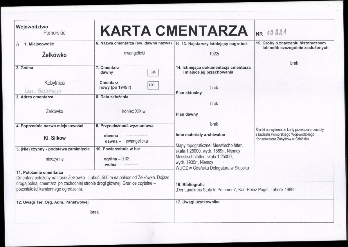 Karta cmentarza, skan nr 1