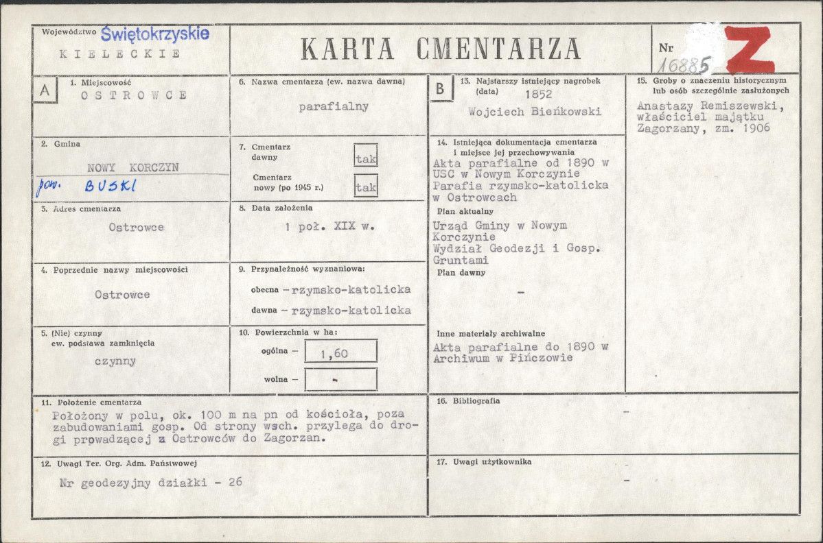 Karta cmentarza, skan nr 1