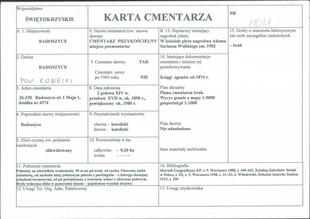 Karta cmentarza, skan nr 1
