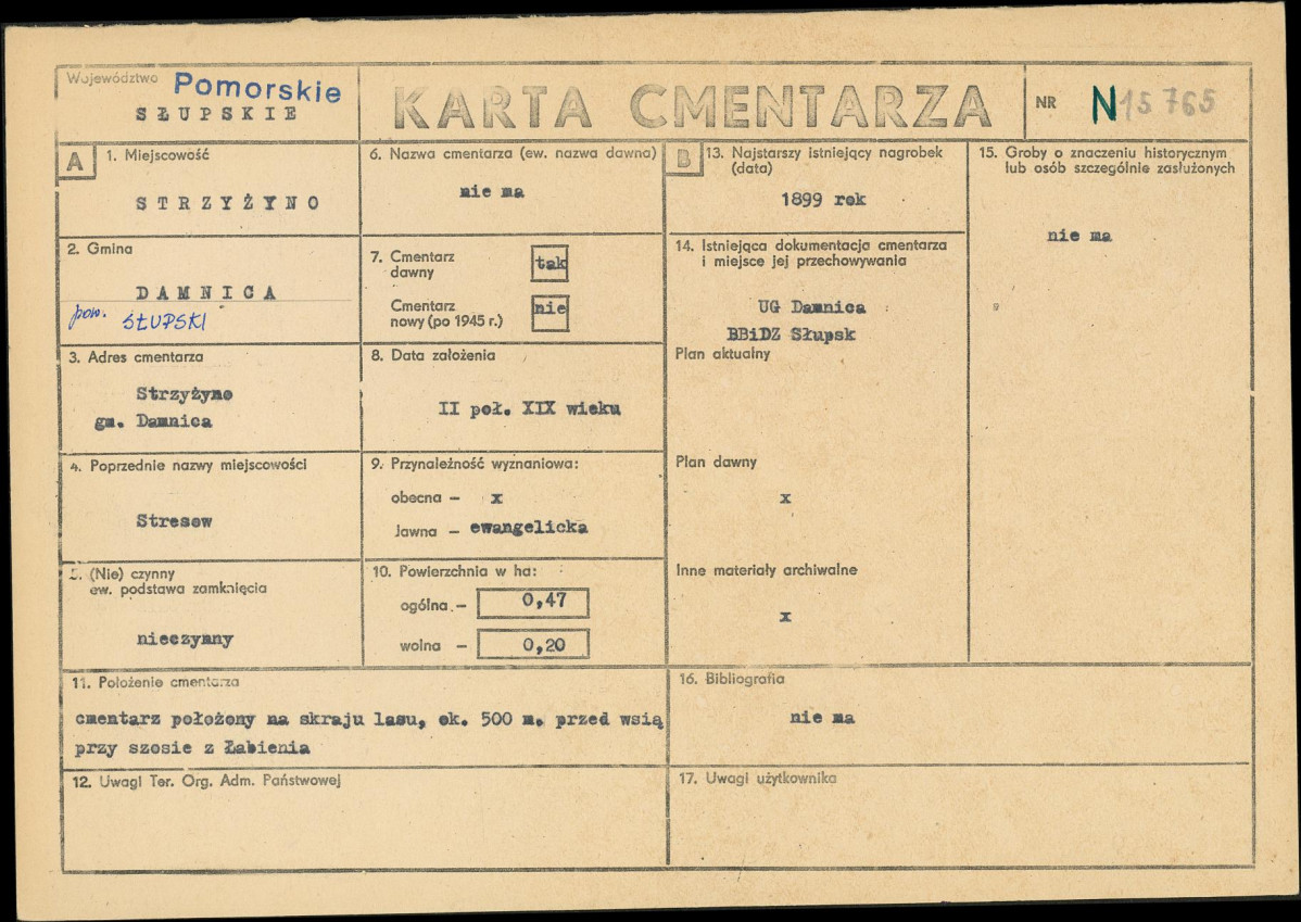 Karta cmentarza, skan nr 1