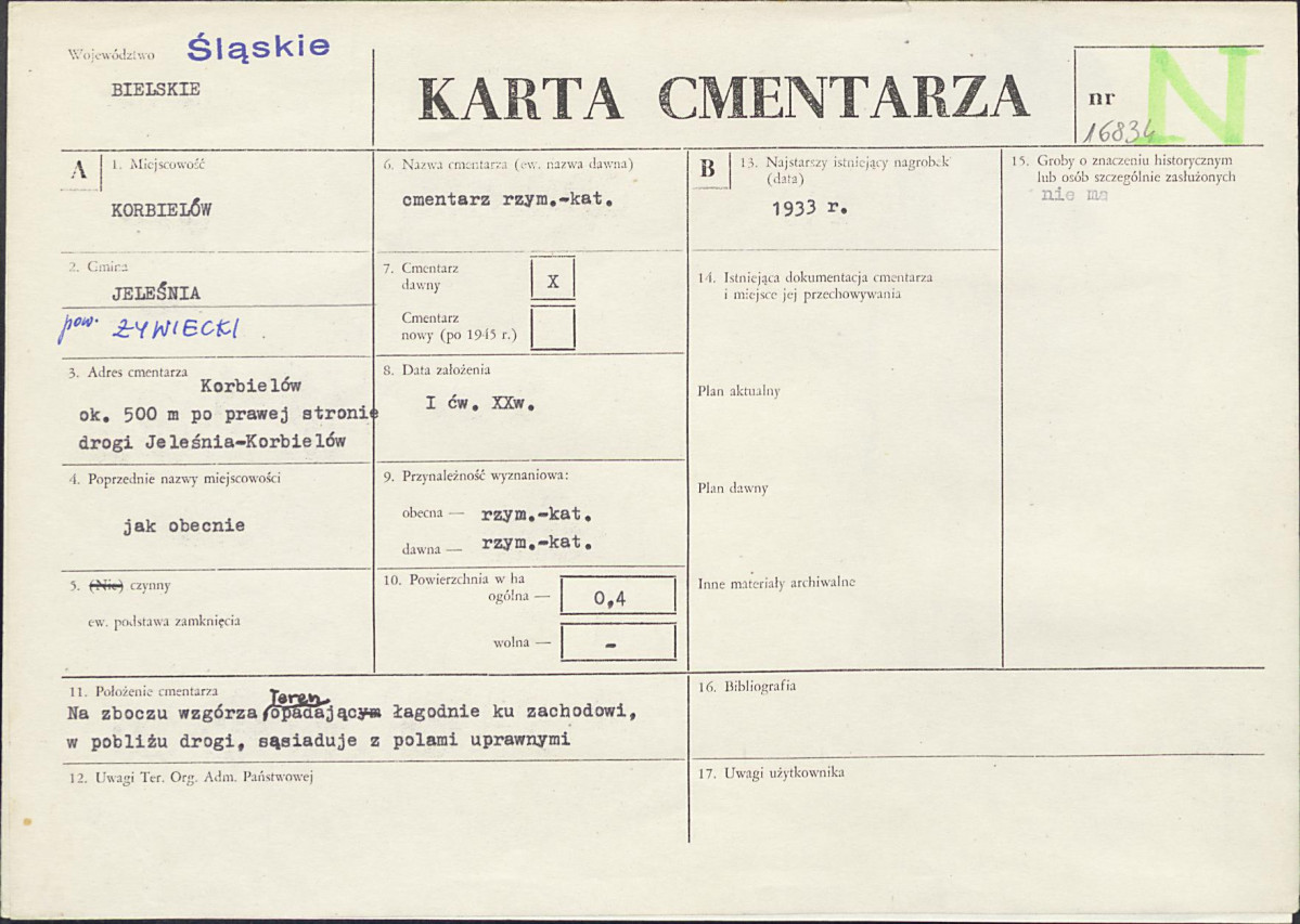 Karta cmentarza, skan nr 1