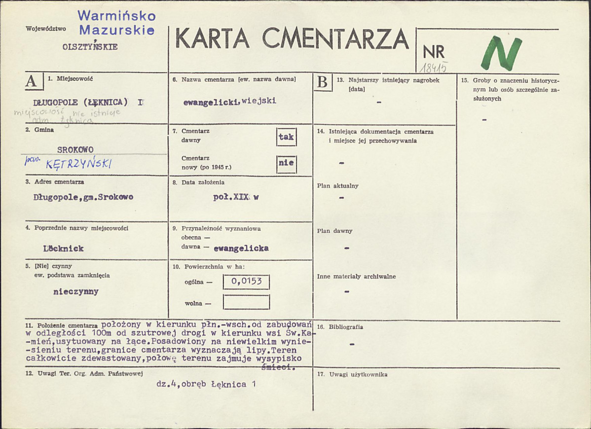 Karta cmentarza, skan nr 1