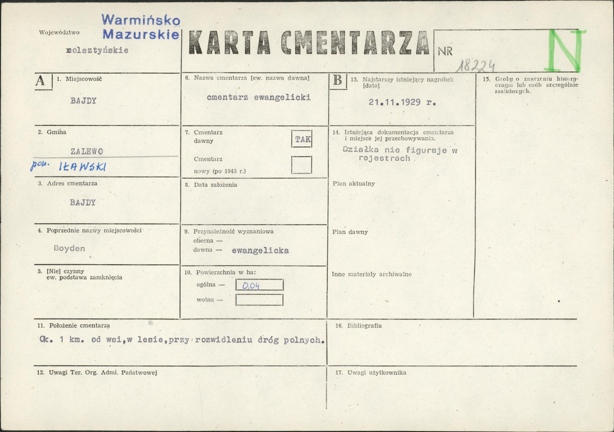 Karta cmentarza, skan nr 1