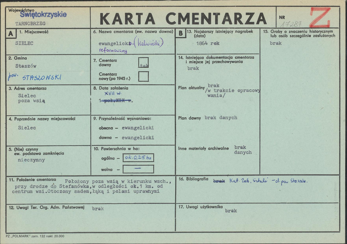 Karta cmentarza, skan nr 1