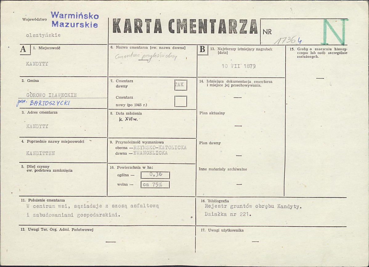 Karta cmentarza, skan nr 1