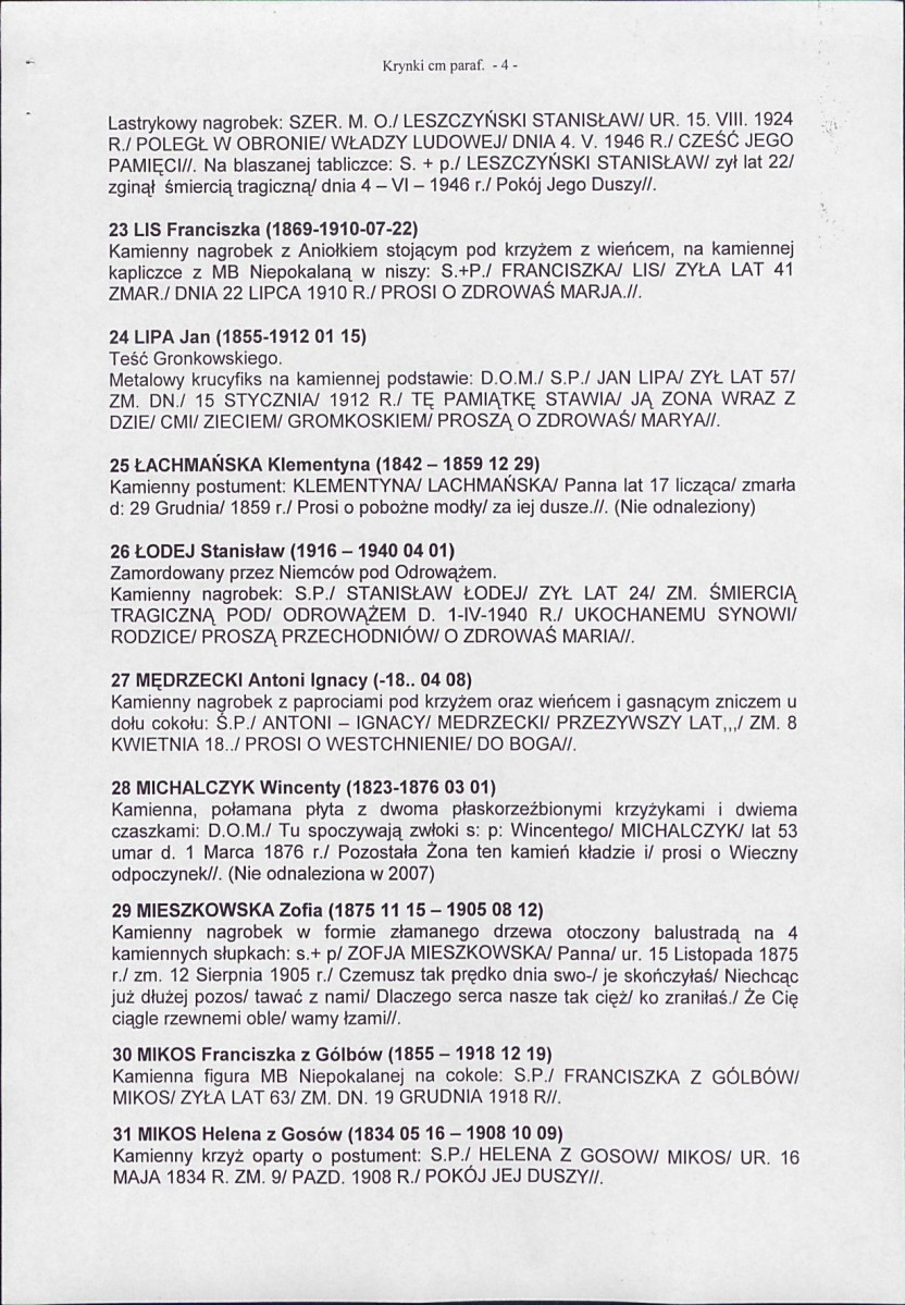 Karta cmentarza, skan nr 21