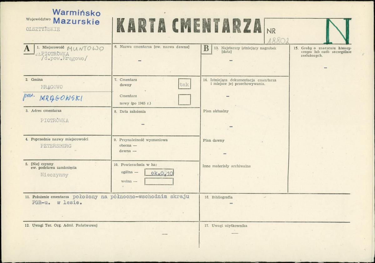 Karta cmentarza, skan nr 1