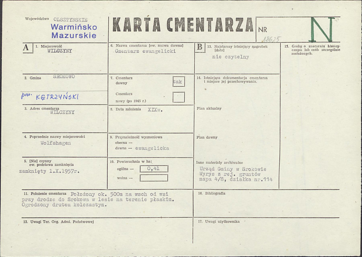 Karta cmentarza, skan nr 1