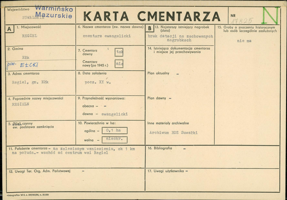 Karta cmentarza, skan nr 1