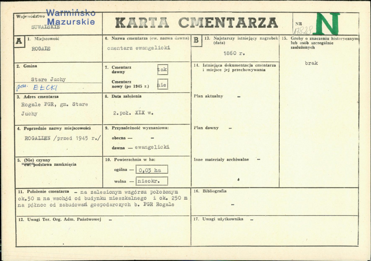 Karta cmentarza, skan nr 1