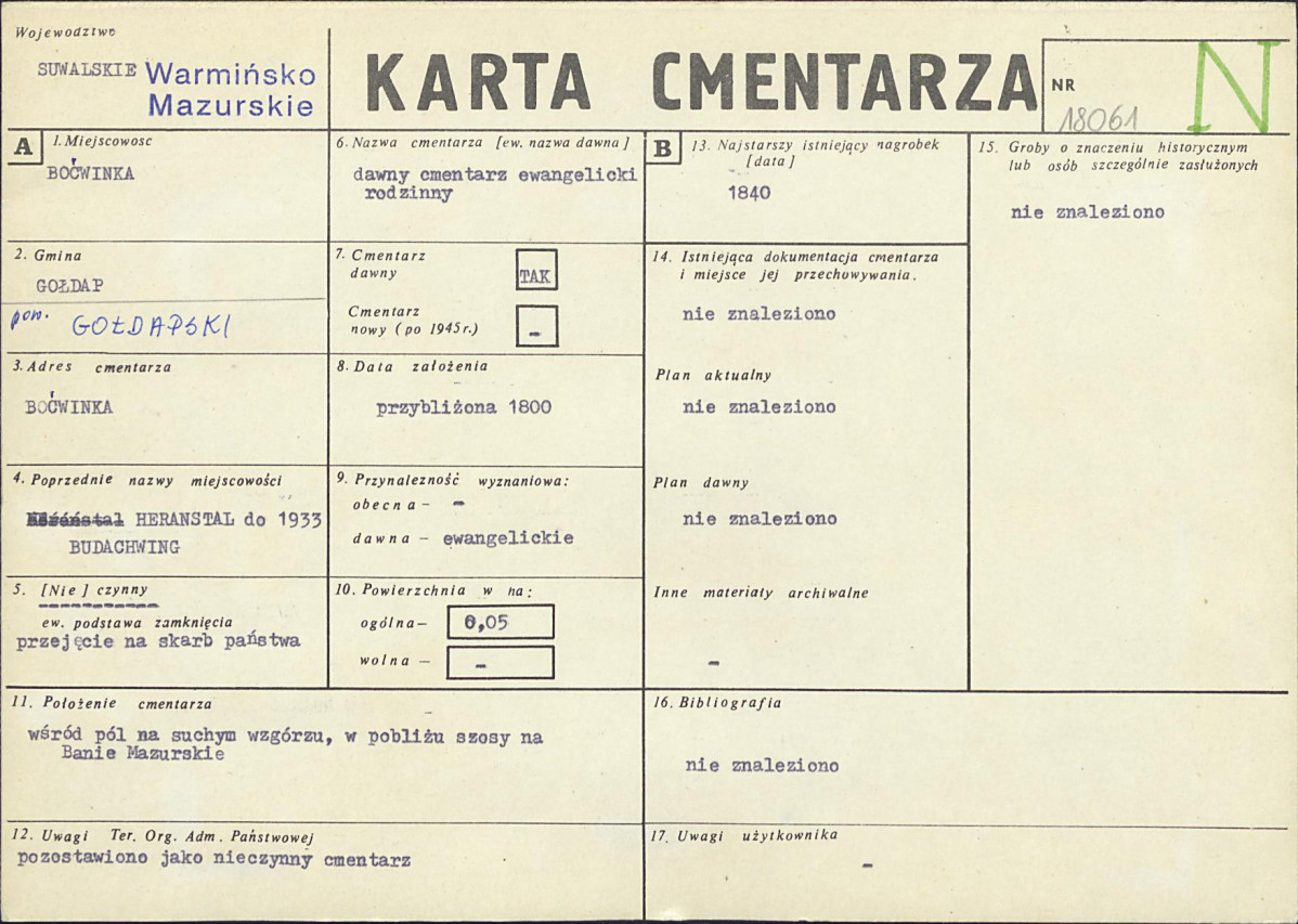 Karta cmentarza, skan nr 1