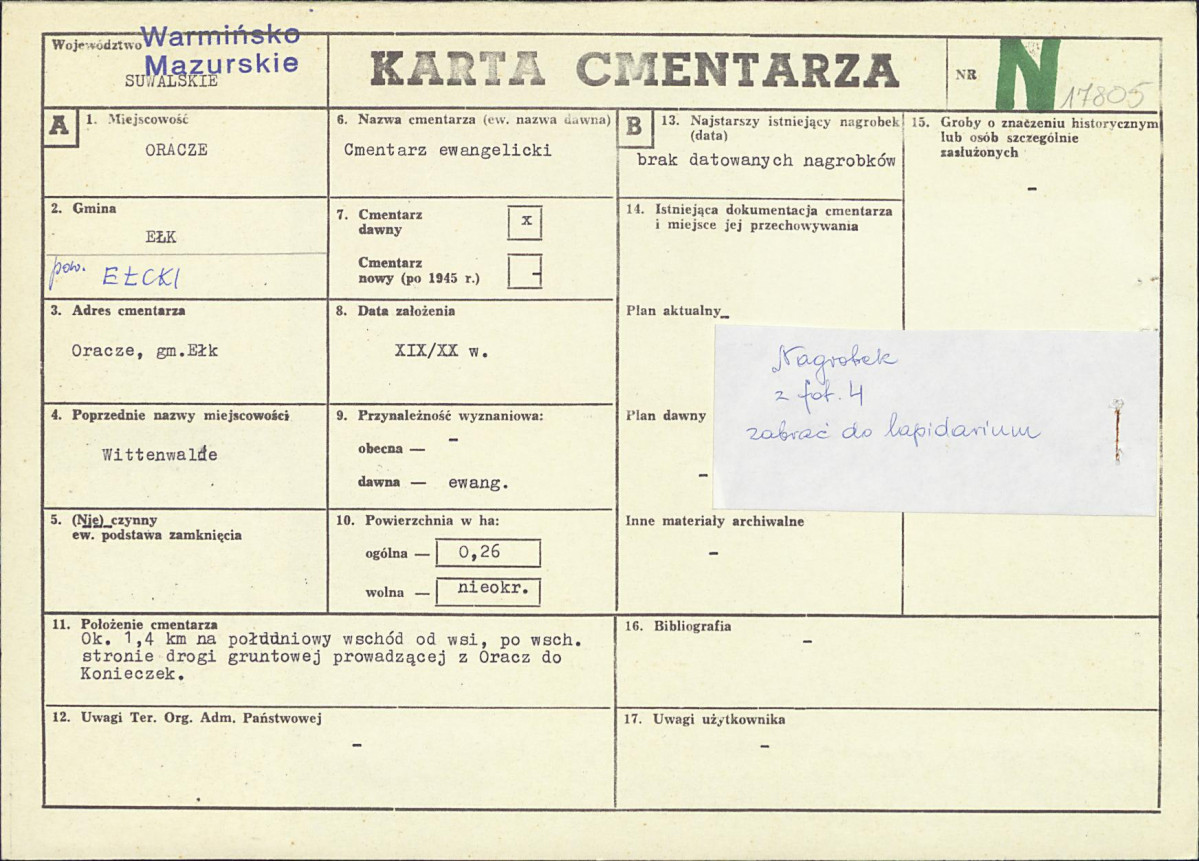 Karta cmentarza, skan nr 1