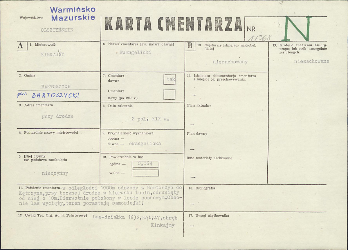 Karta cmentarza, skan nr 1