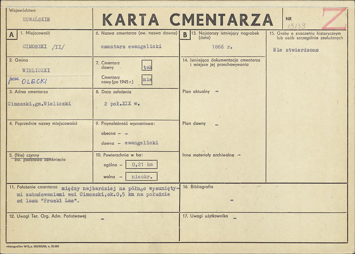 Karta cmentarza, skan nr 1