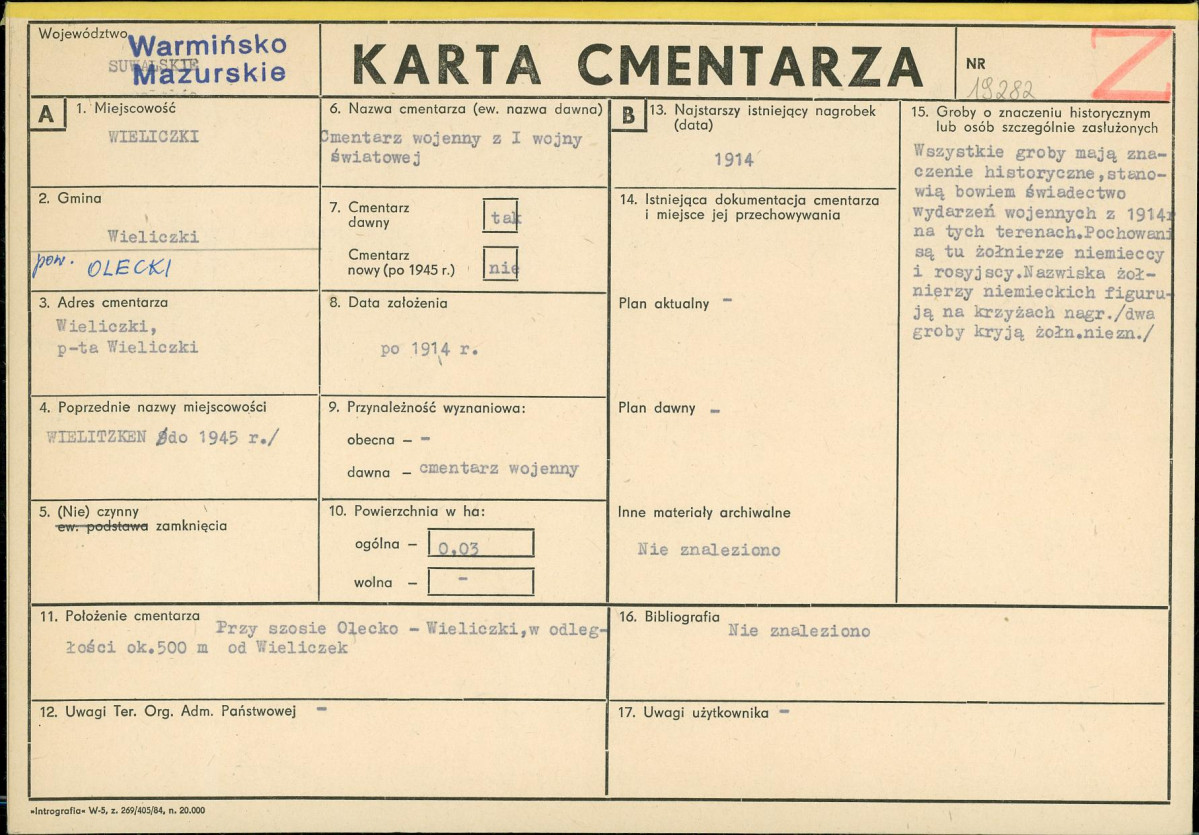 Karta cmentarza, skan nr 1
