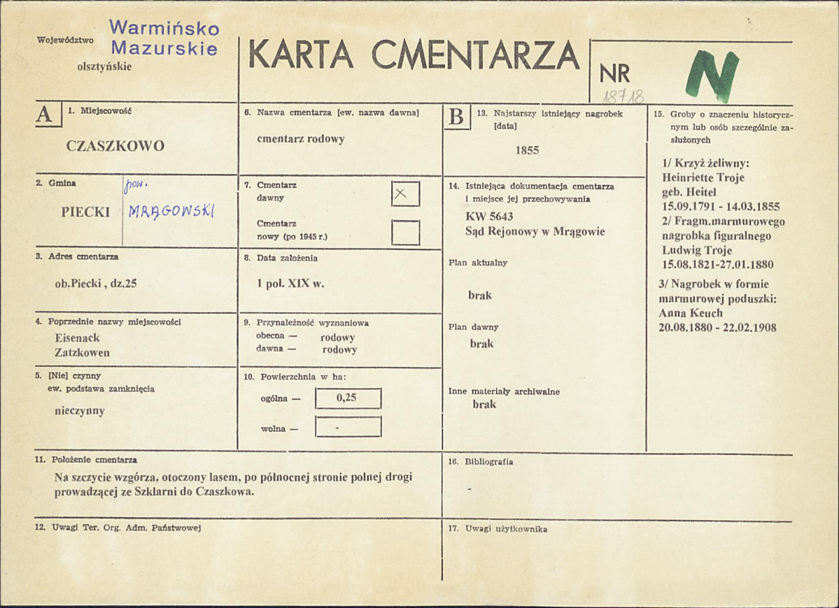 Karta cmentarza, skan nr 1