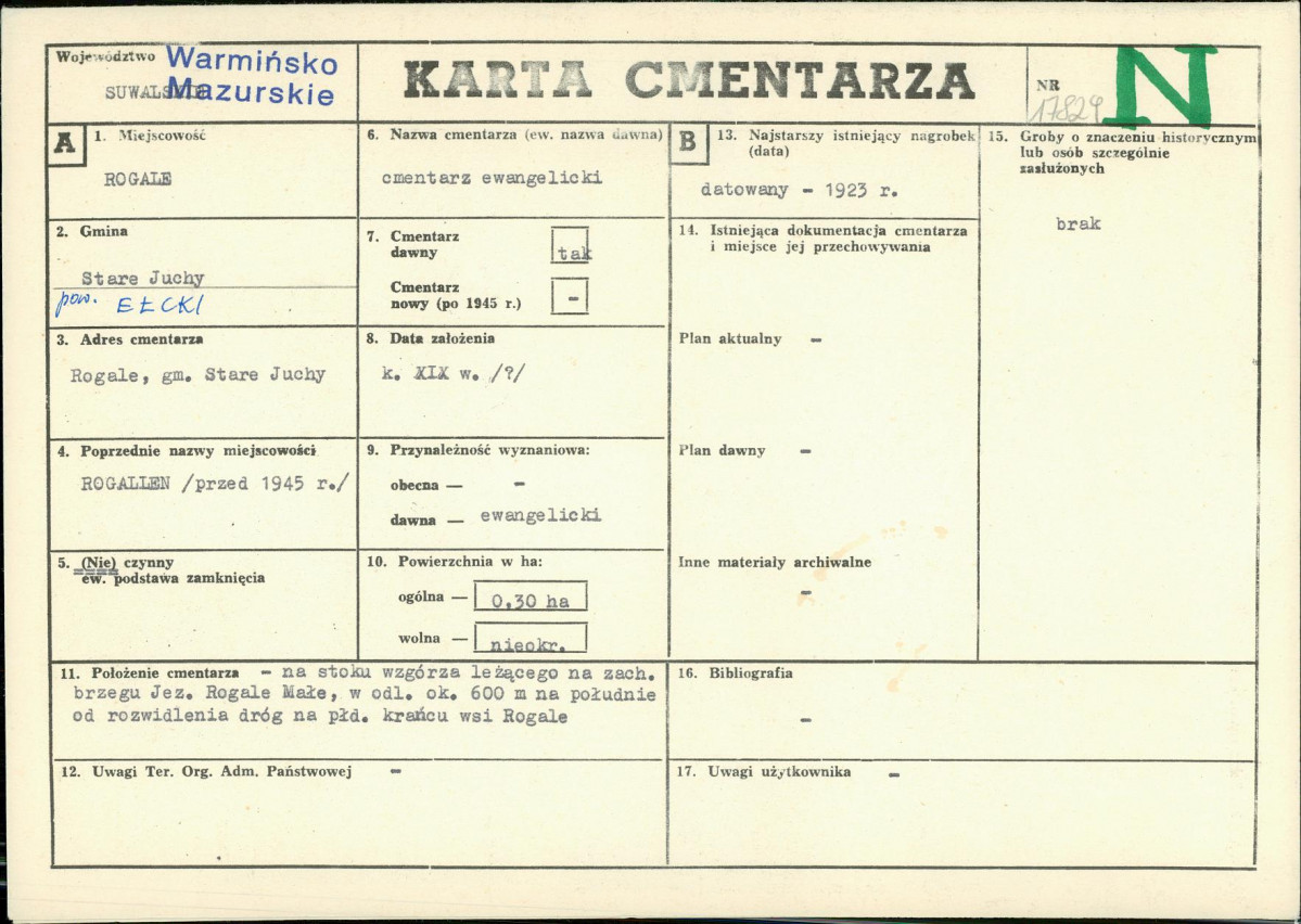 Karta cmentarza, skan nr 1