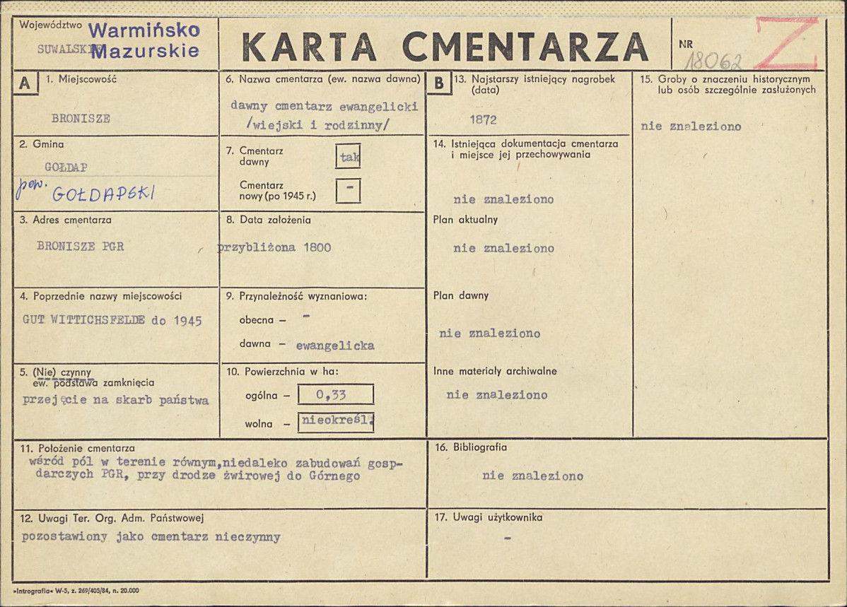 Karta cmentarza, skan nr 1