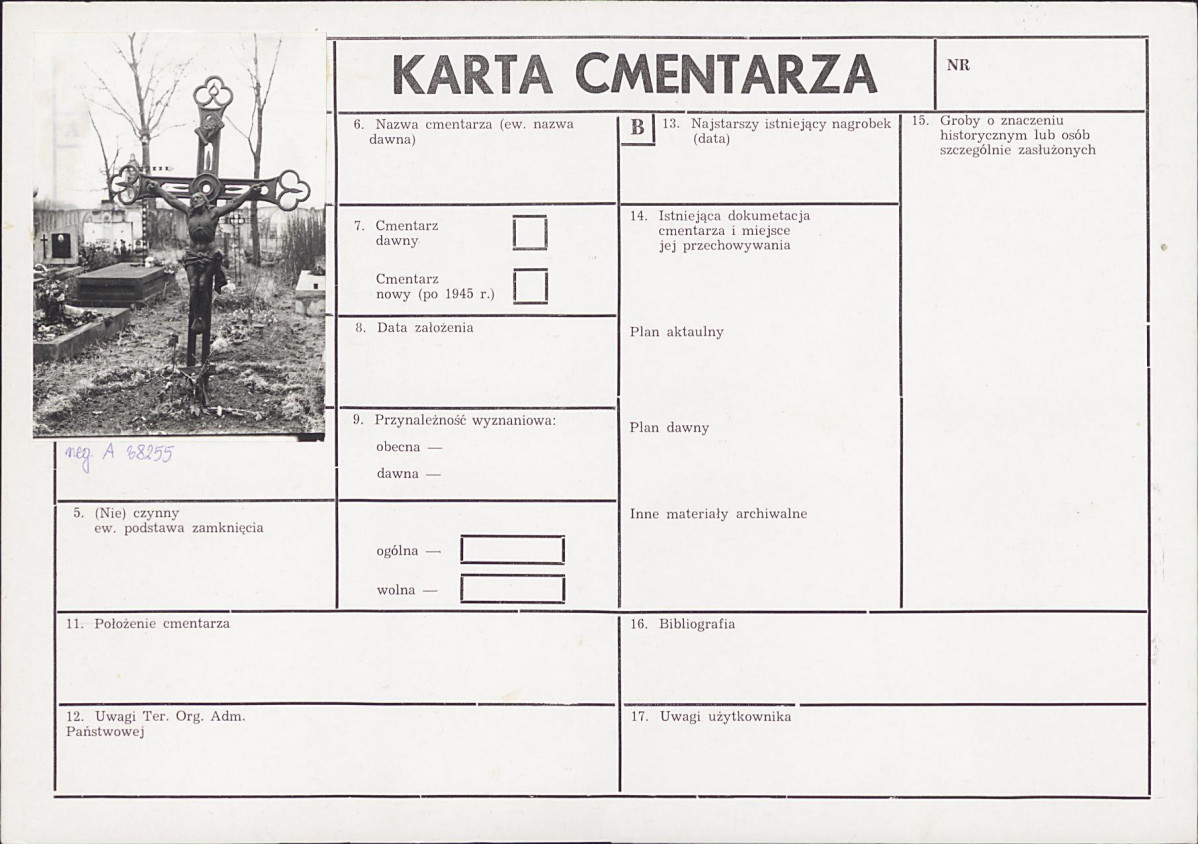 Karta cmentarza, skan nr 9