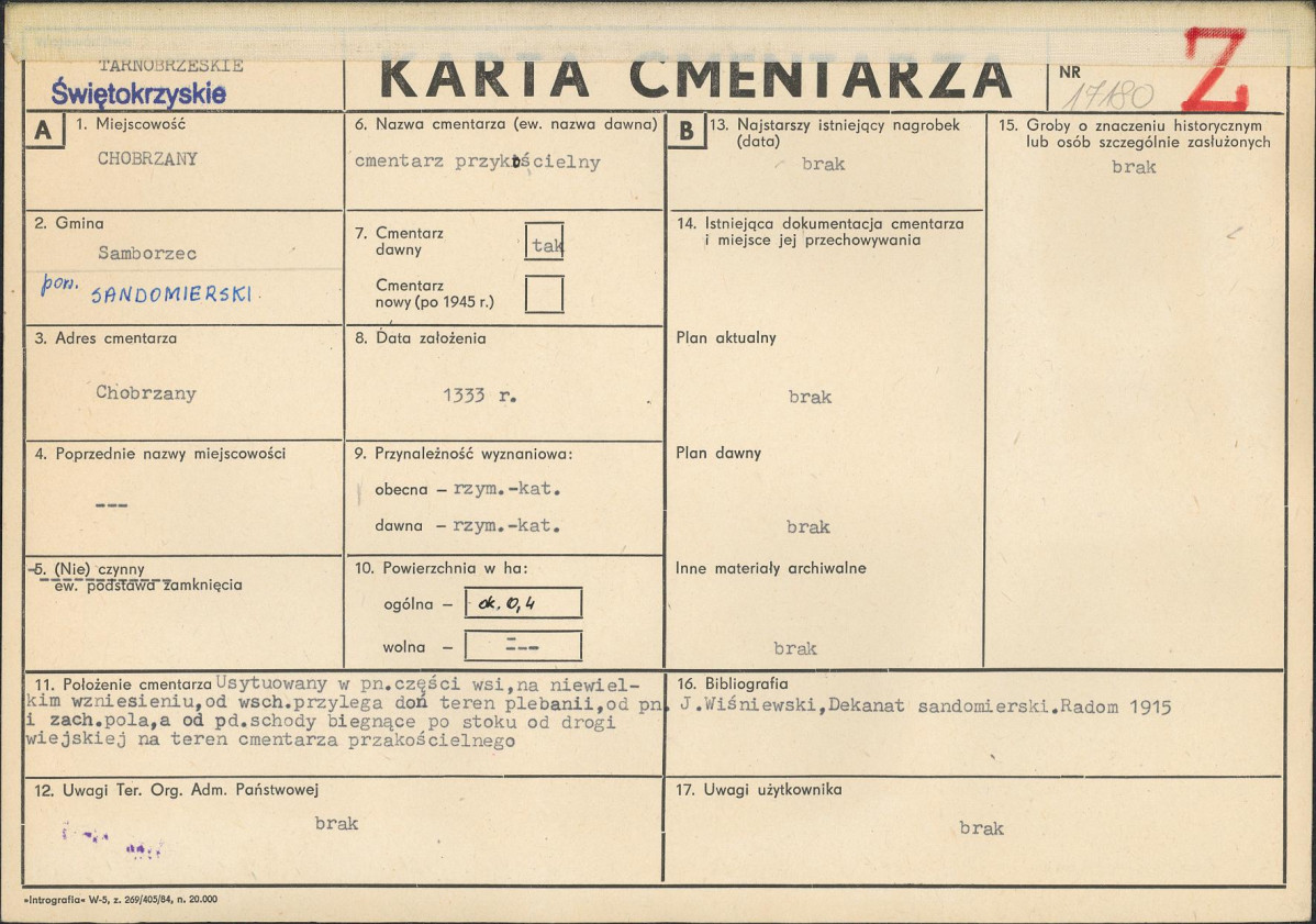 Karta cmentarza, skan nr 1