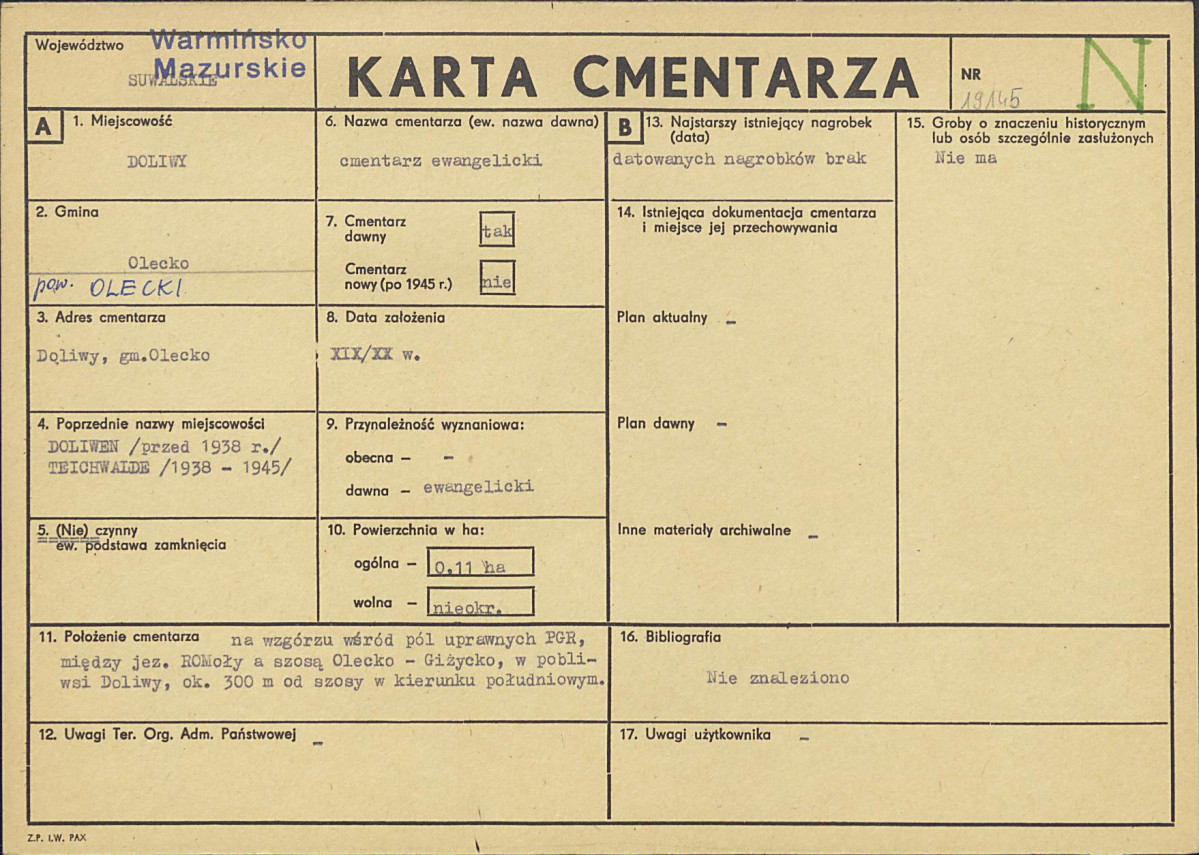 Karta cmentarza, skan nr 1