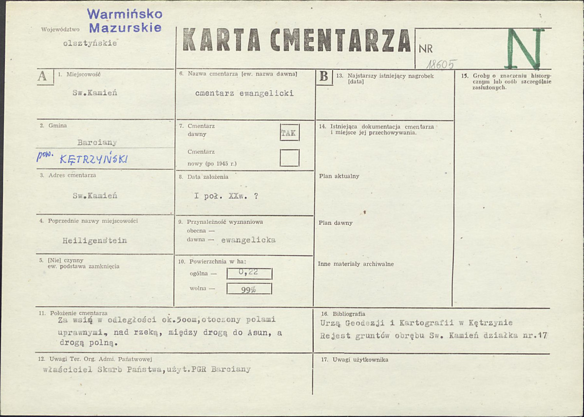 Karta cmentarza, skan nr 1