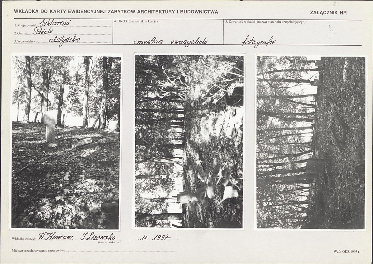 Karta cmentarza, skan nr 6